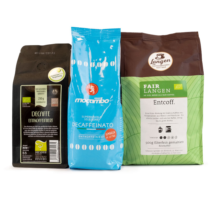 Mehrere Produkte decaf probierpaket filterkaffee gemahlen